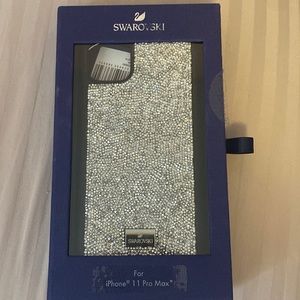 Swarovski iPhone 11 Pro case - silver - never used